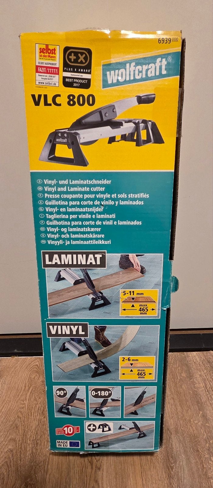 Wolfcraft VLC 800 Vinyl- en Laminaatsnijder, Doe-het-zelf en Verbouw, Ophalen, Zo goed als nieuw