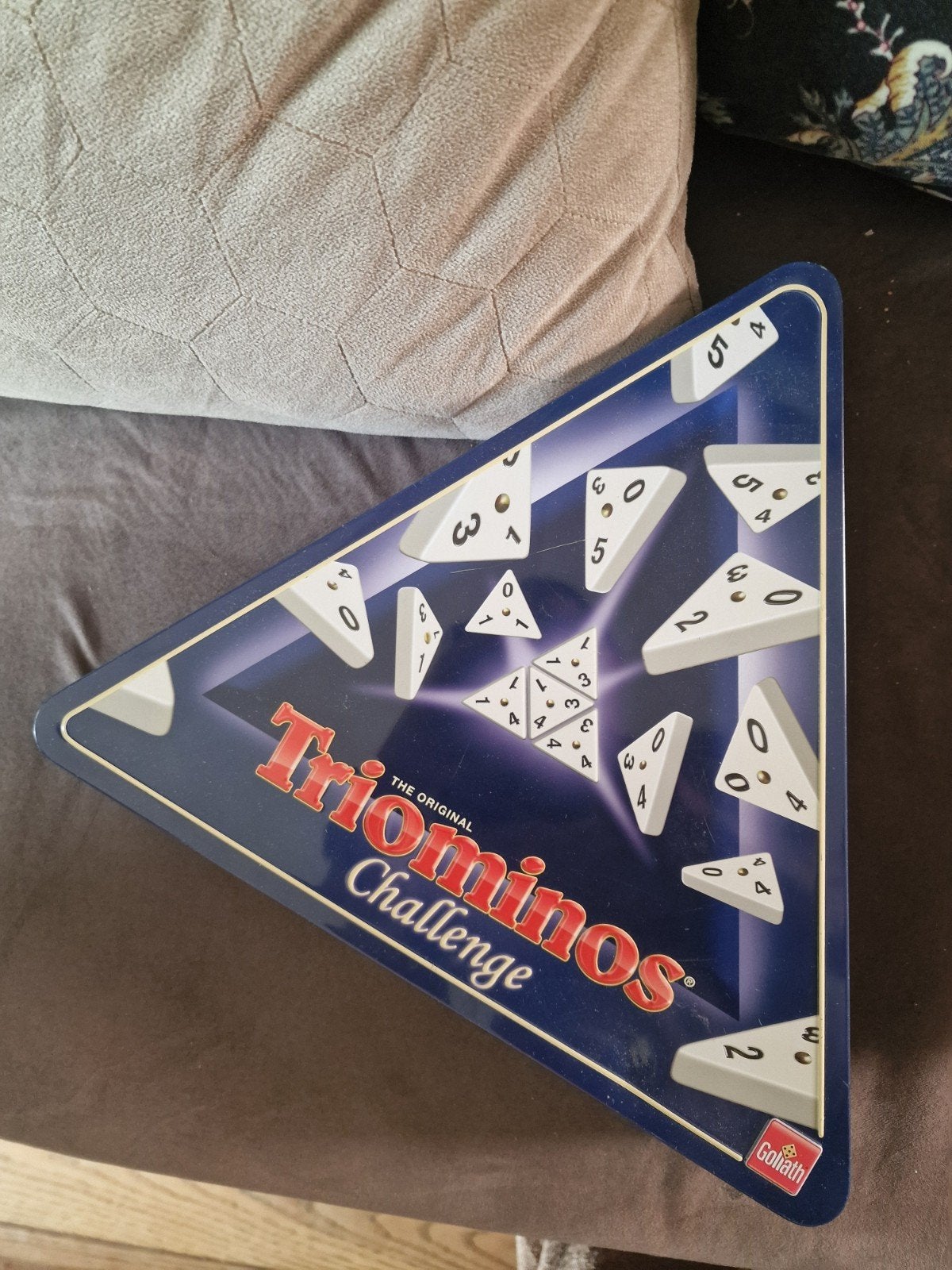 Triominos,  Goliath, Hobby en Vrije tijd, Gezelschapsspellen | Bordspellen, Drie of vier spelers, Ophalen of Verzenden, Zo goed als nieuw