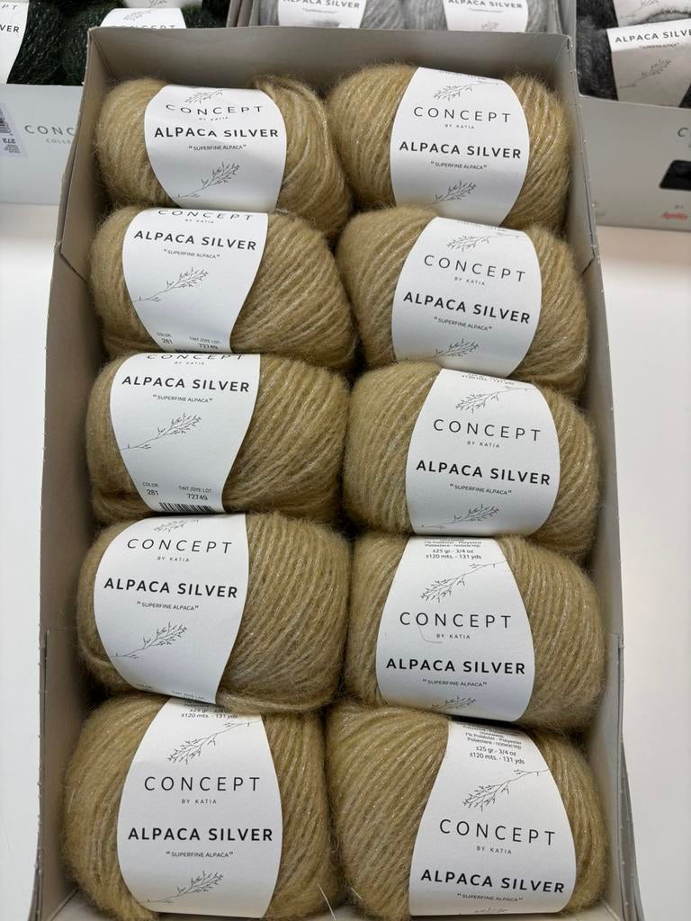 OPRUIMING Katia Alpaca Silver in versch. kleurpakketten, Breien of Haken, Breekamp 5, Nieuw, Ophalen of Verzenden