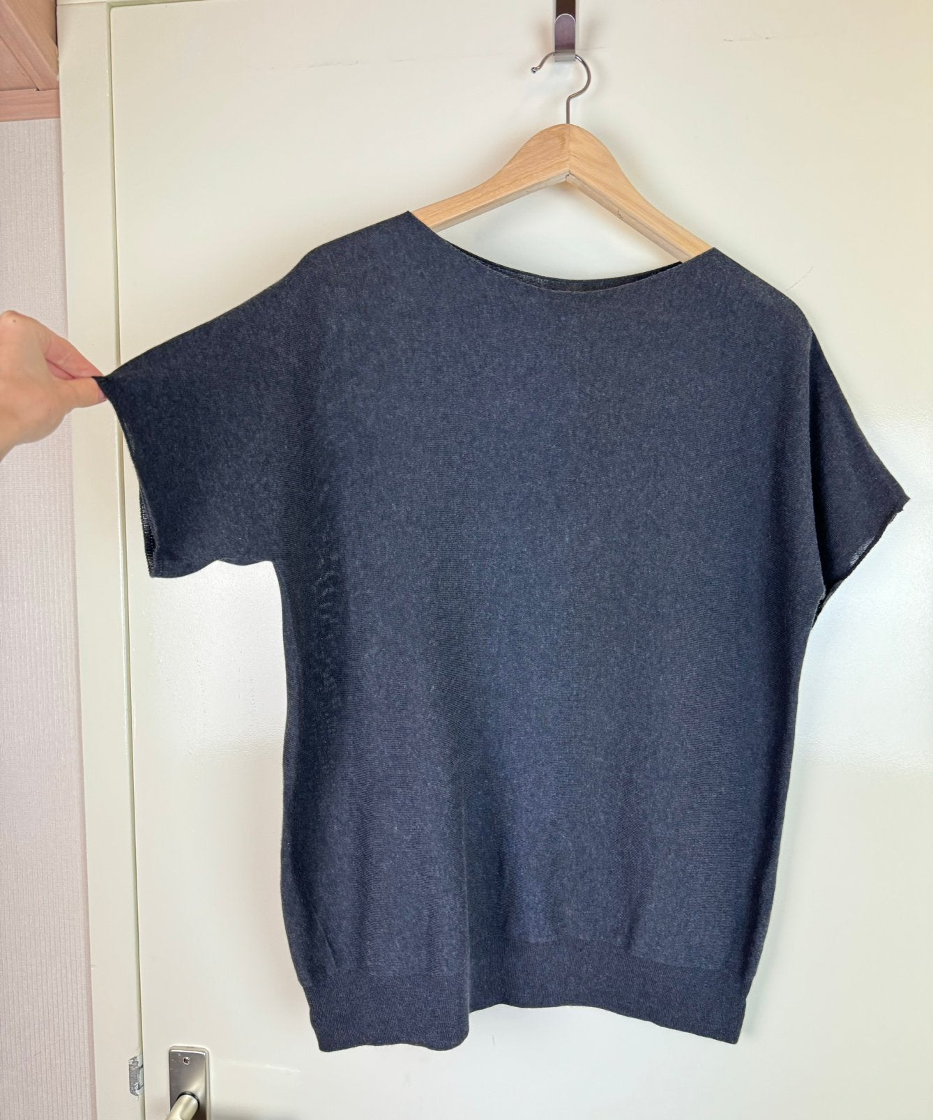 LE TRICOT PERUGIA Cotton knit Summer jumper vest top, Ophalen of Verzenden, Zo goed als nieuw, Maat 38/40 (M), Grijs