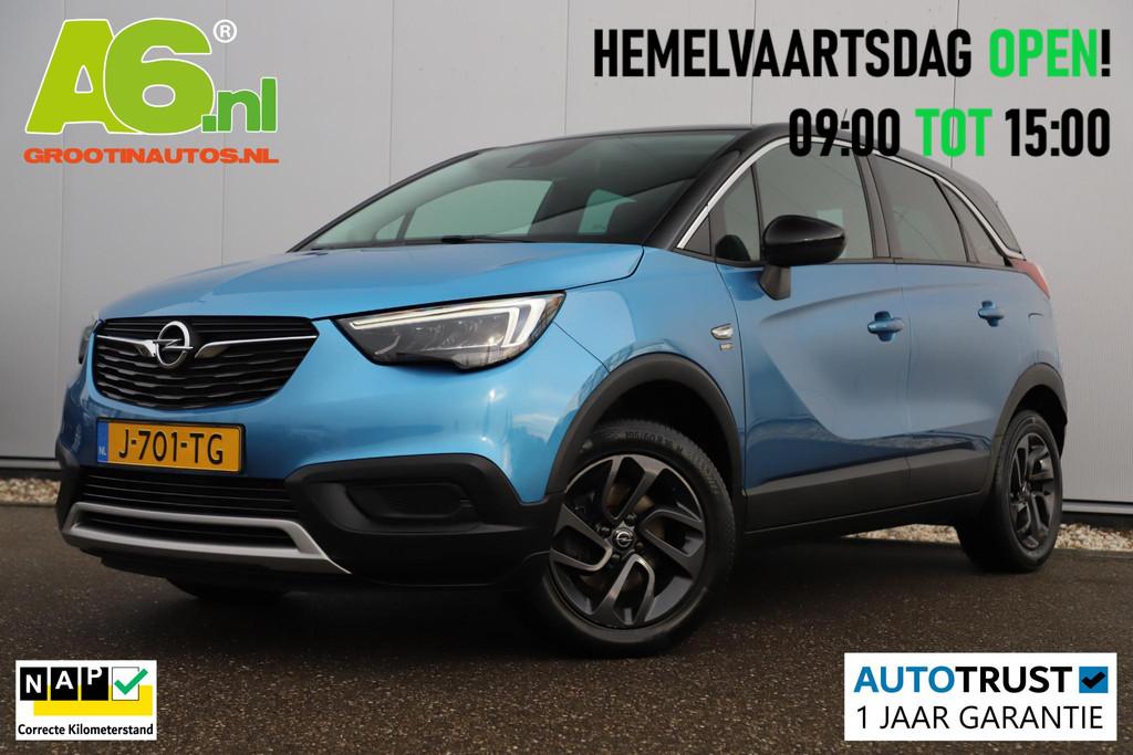 Opel Crossland X 1.2 Turbo Edition 2020 110PK Navigatie LED, Gebruikt, 1199 cc, Met garantie (alle), Blauw