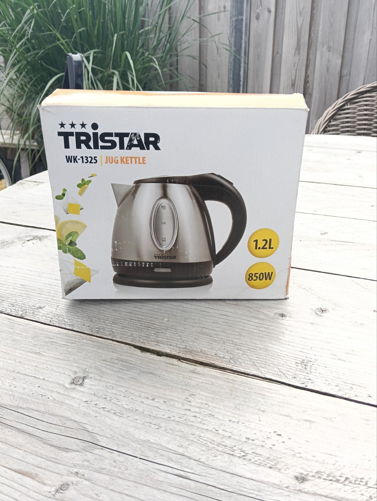 Tristar WK-1325 Jug Kettle - 1.2L, 850W, 1 tot 2 liter, Ophalen of Verzenden, Nieuw
