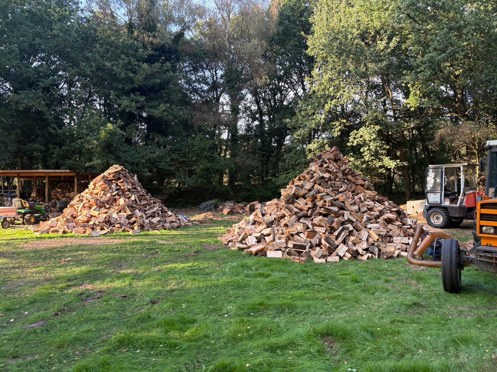 Haardhout gemixt, meest vuren - €60 per kuub, Ophalen