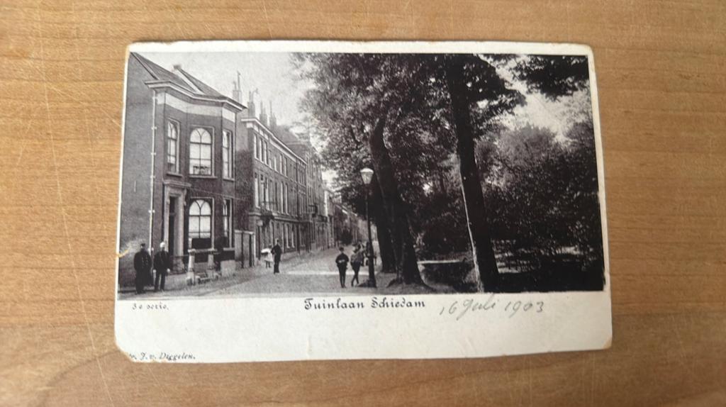Tuinlaan - Schiedam, Verzamelen, Ophalen of Verzenden, Voor 1920, Zuid-Holland