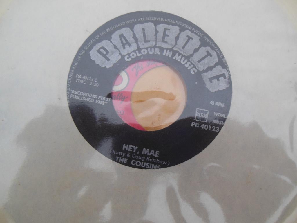 single the cousins hey may 45rpm jukebox vinyl record 7inch, Cd's en Dvd's, Vinyl Singles, Gebruikt, 7 inch, Single, Ophalen of Verzenden