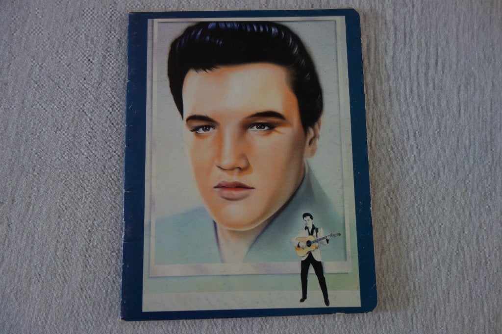 Schrijfschrift afbeelding Elvis Presley, Ophalen of Verzenden, Zo goed als nieuw, Overige typen