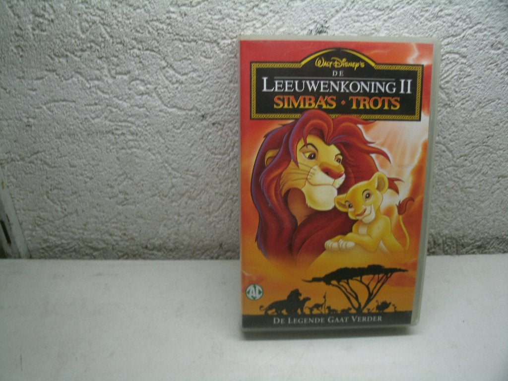 vhs 198a leeuwe koning 2 simba's trots ned gespr, Cd's en Dvd's, VHS | Kinderen en Jeugd, Alle leeftijden, Ophalen of Verzenden