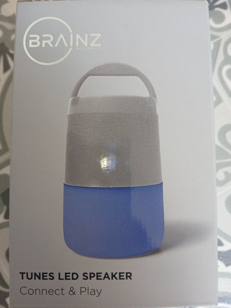 Brainz Tunes LED Speaker - Draagbare Bluetooth Speaker, Audio, Tv en Foto, Luidsprekers, Bluetooth, Nieuw, Draagbare speaker, Minder dan 60 watt