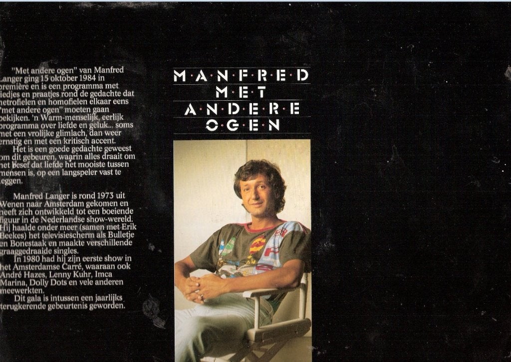 Manfred Langer - Met Andere Ogen -RARE- private -GESIGNEERD!, Ophalen, Gelezen, Ballet of Musical