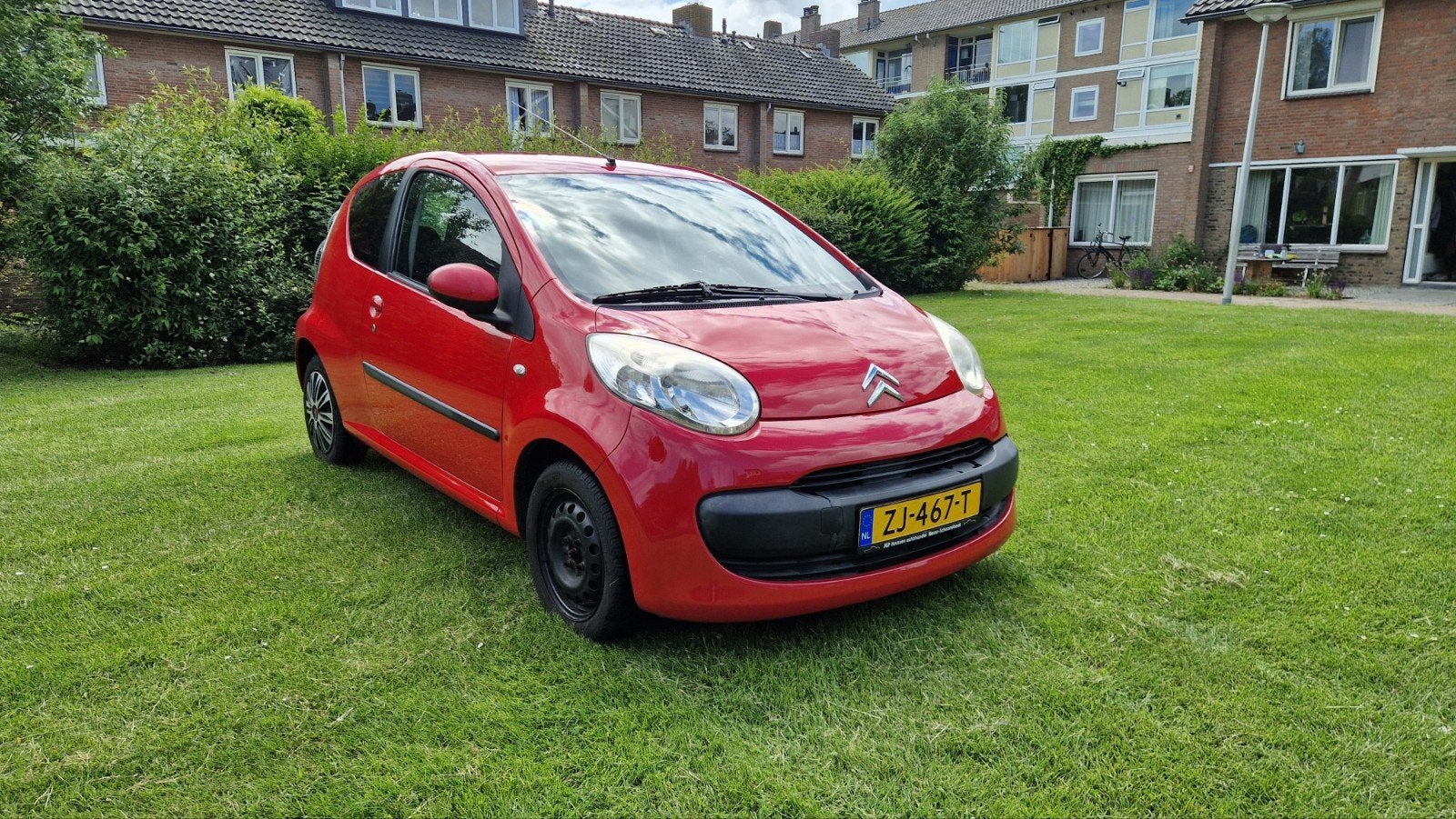 Citroën C1 1.0 3-DRS 2008 Rood, Voorwielaandrijving, Stof, 4 stoelen, C1