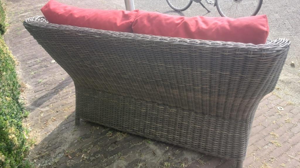 loungebank, Tuin en Terras, Tuinsets en Loungesets, Gebruikt, Loungeset, Wicker, Bank