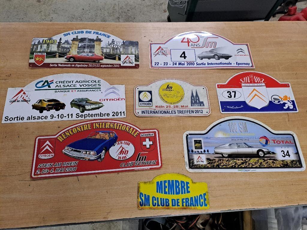 Wegens Garage Opruiming: Citoens SM Rally platen, Ophalen of Verzenden, Oldtimer onderdelen
