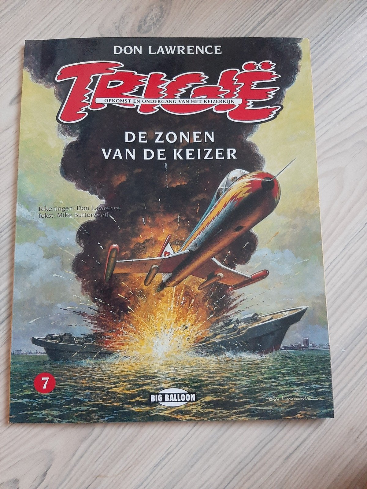 Trigie 7: De Zonen van de Keizer - Don Lawrence Stripboek, Ophalen of Verzenden