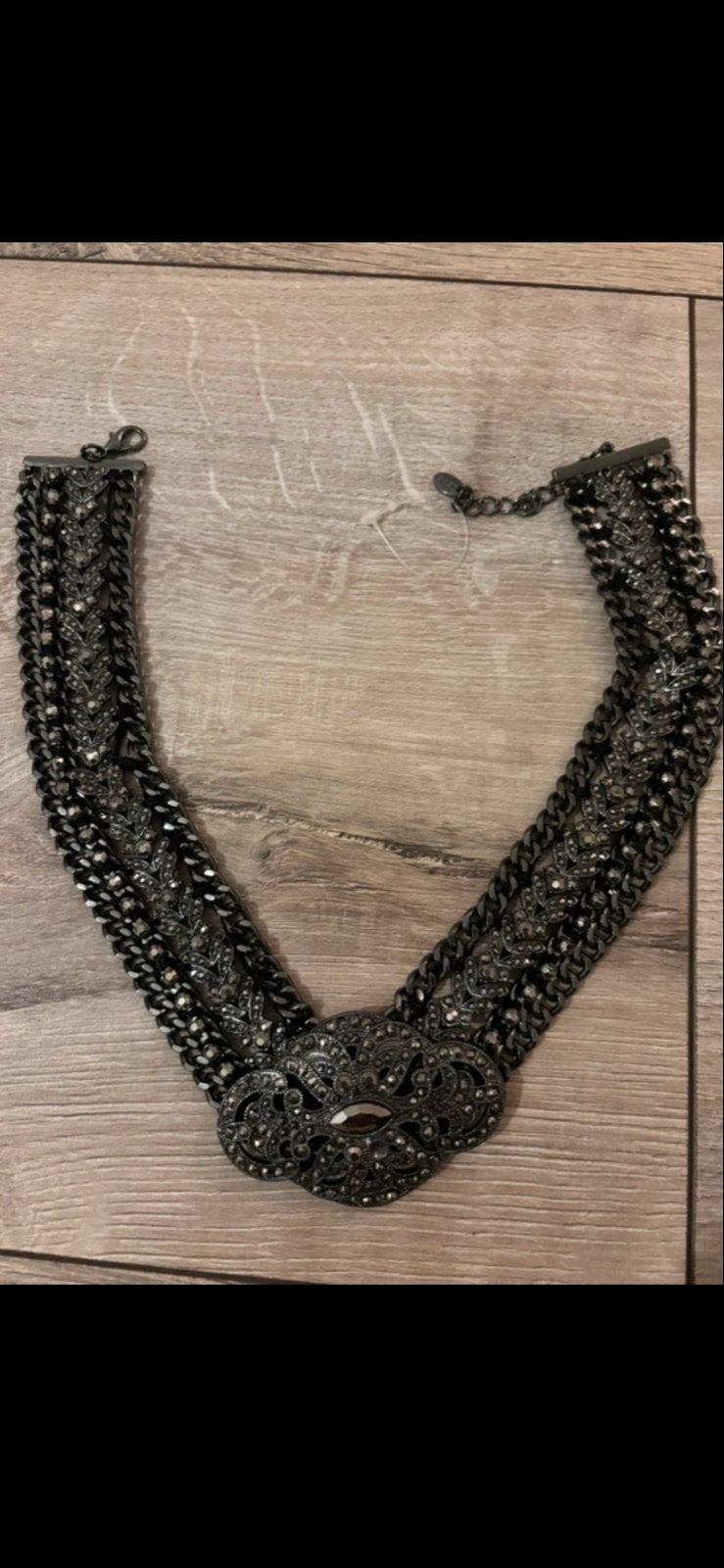 Stijlvolle Zara ketting met meerdere lagen en ornament, Sieraden, Tassen en Uiterlijk, Kettingen, Met kristal, Overige materialen