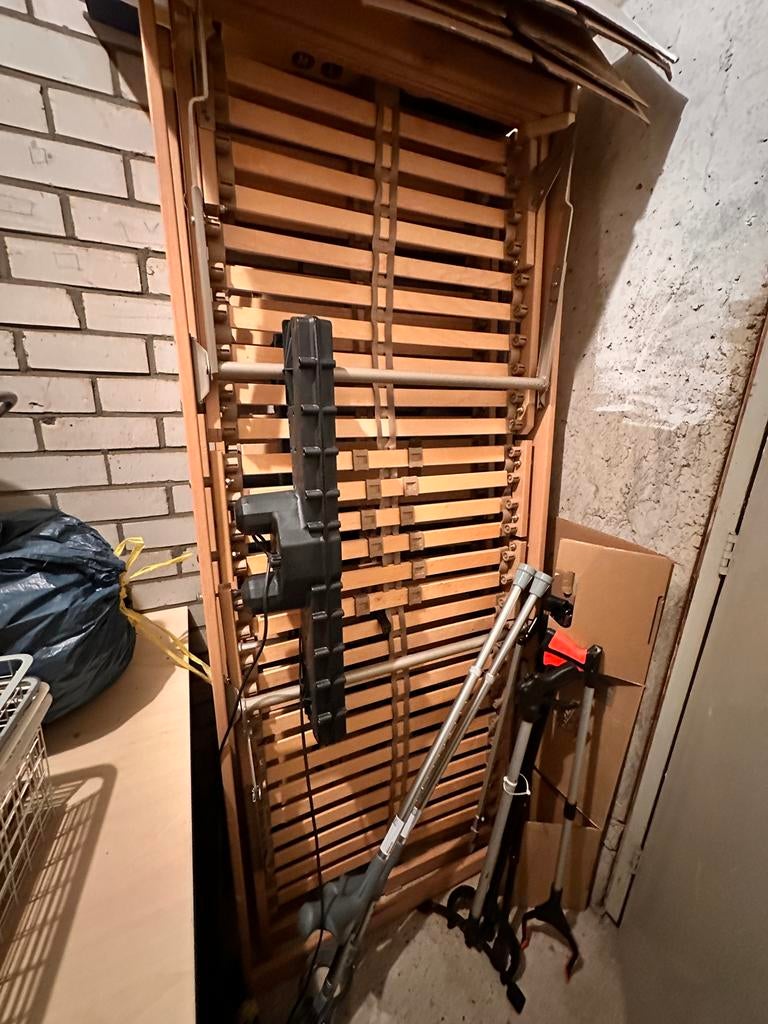 2x Elektrische lattenbodem 80x200 - verstelbaar, Ophalen, Gebruikt, Eenpersoons, 80 cm