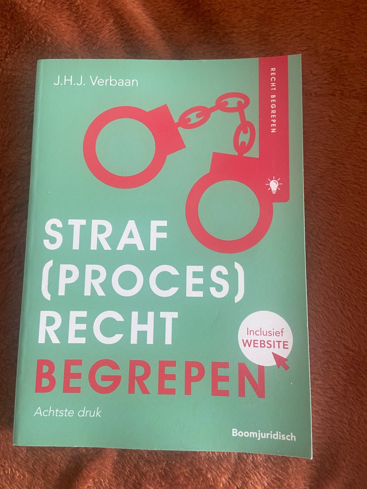 Straf(proces)recht Begrepen - J.H.J. Verbaan (Achtste druk), Boeken, Ophalen of Verzenden, Gamma, Zo goed als nieuw, HBO