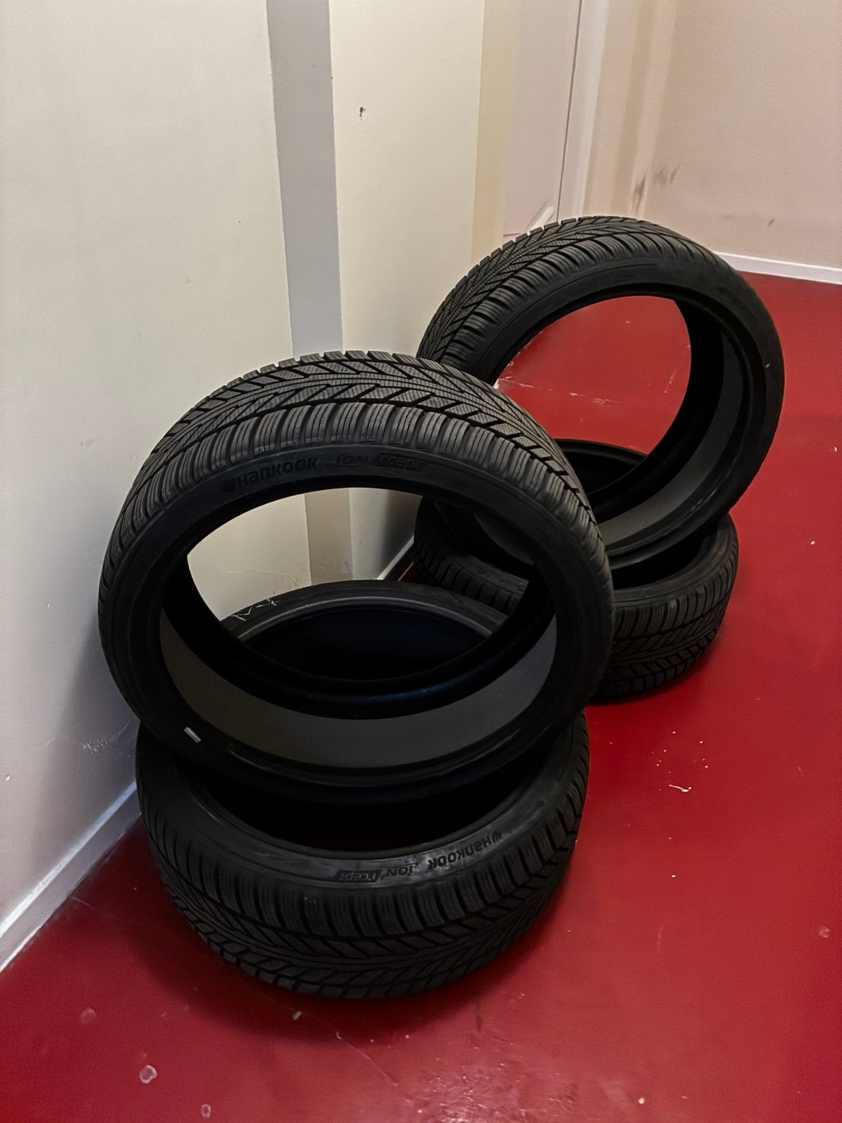Set winterbanden voor Tesla Model S 21″, Gebruikt, 265 mm, Banden en Velgen, Winterbanden