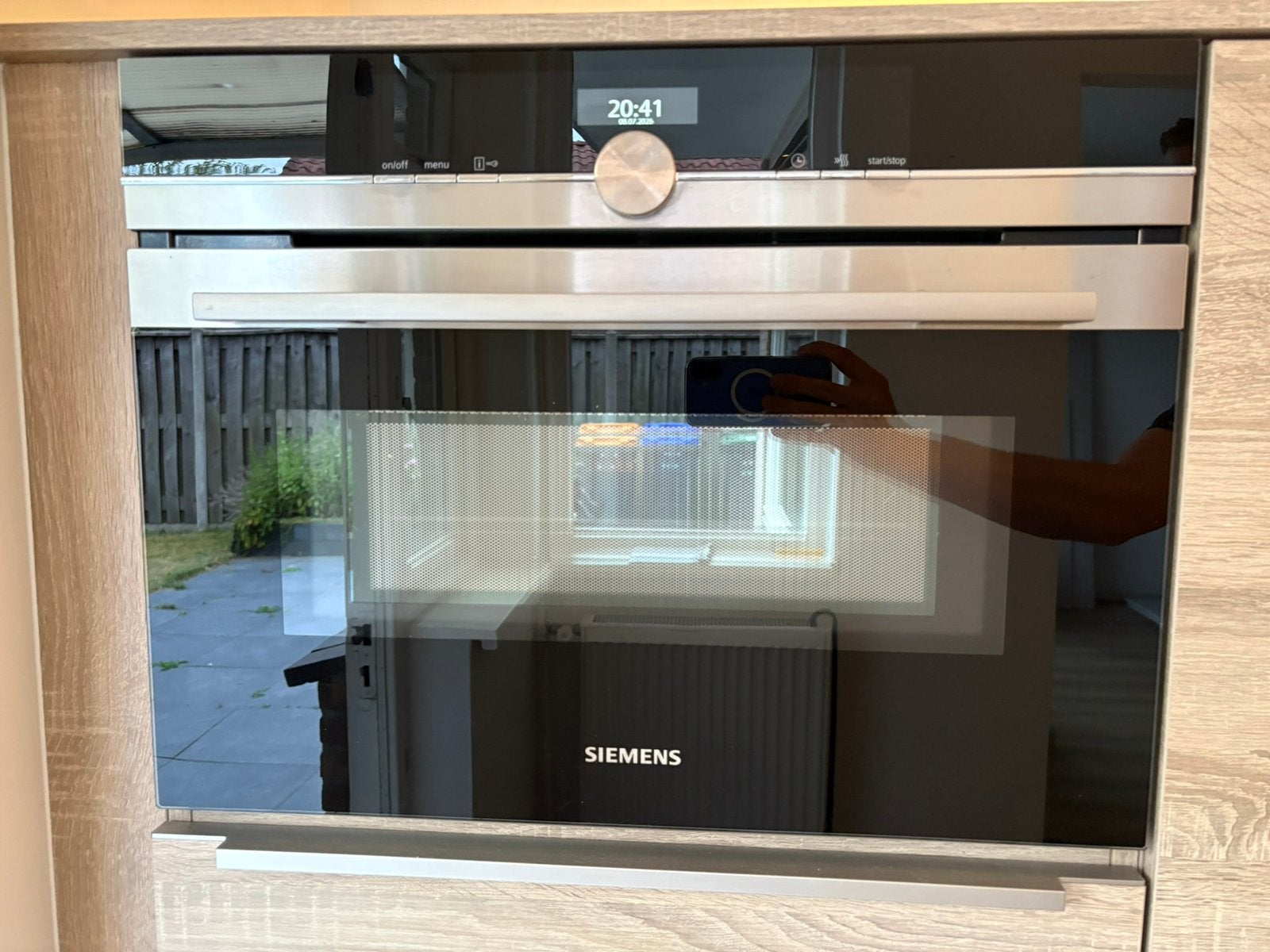 Siemens iQ700 CM633GBS1 combi oven/magnetron – als nieuw, Ophalen of Verzenden, Zo goed als nieuw, Magnetronfunctie
