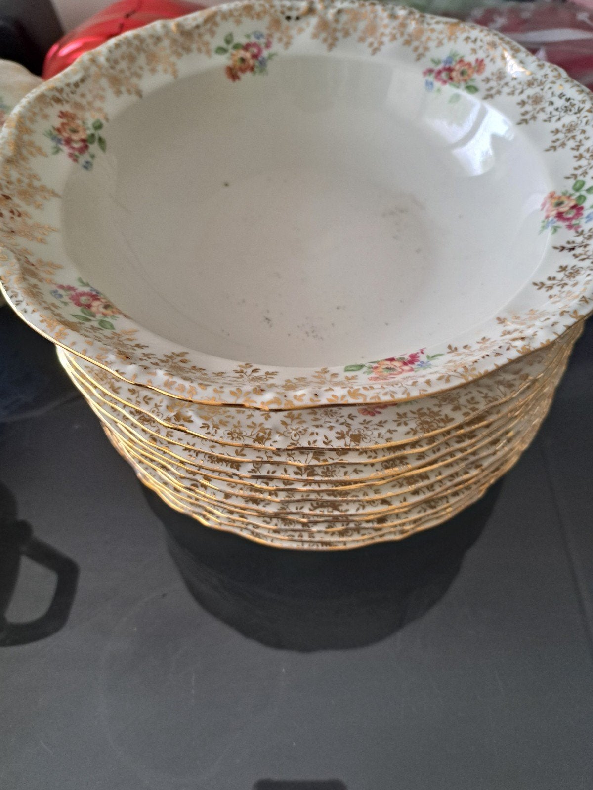 Uitgebreid servies J Kronester Bavaria (1861) in zeer goede, Antiek en Kunst, Antiek | Servies compleet, Ophalen