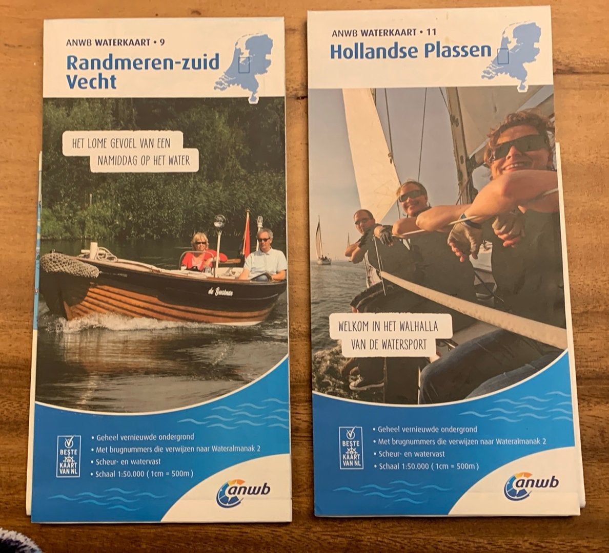 Waterkaart ANWB 9 en 11, Ophalen, Zo goed als nieuw