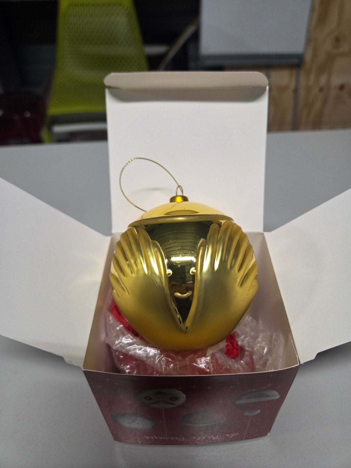 Alessi Le Palle Presepe – Angioletto Gold kerstornament, Ophalen of Verzenden