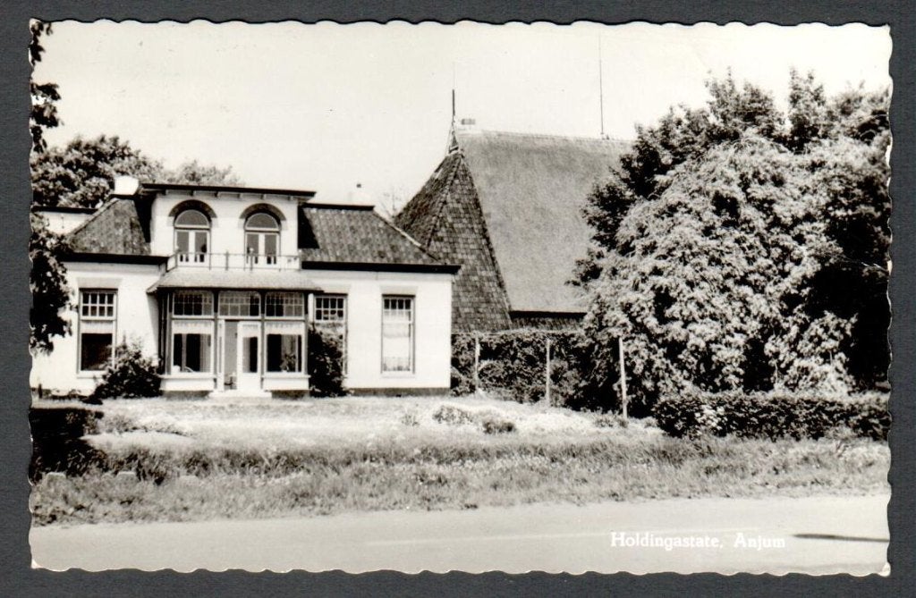 Oude ansicht - Anjum - Holdingastate 1968 - Frl., Ophalen of Verzenden, 1960 tot 1980, Gelopen, Friesland