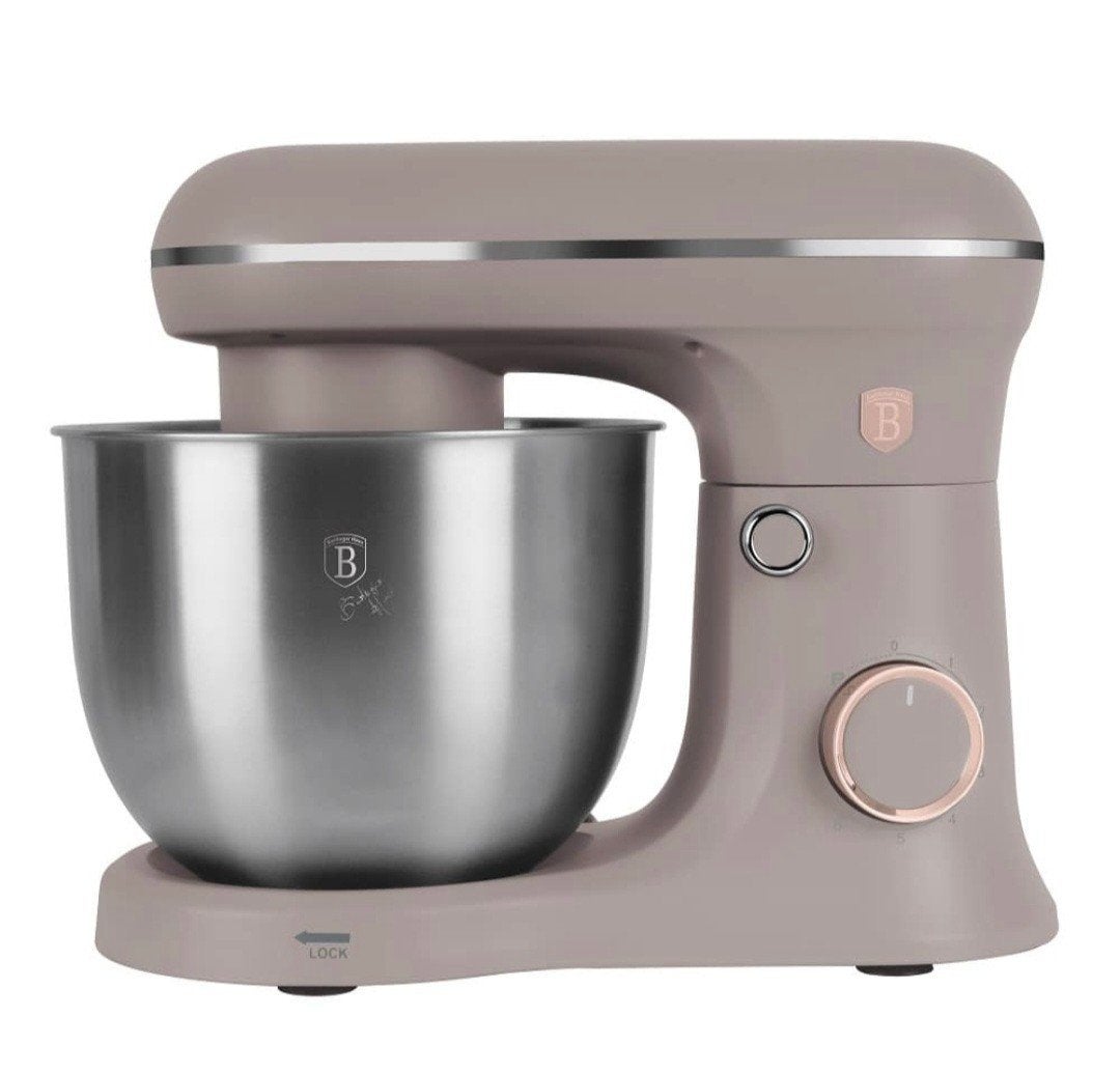 Mixer Berlinger Haus BH9769 Taupe Nieuw in doos niet gebruik, 4 liter of meer, Verzenden, Nieuw, 3 snelheden of meer