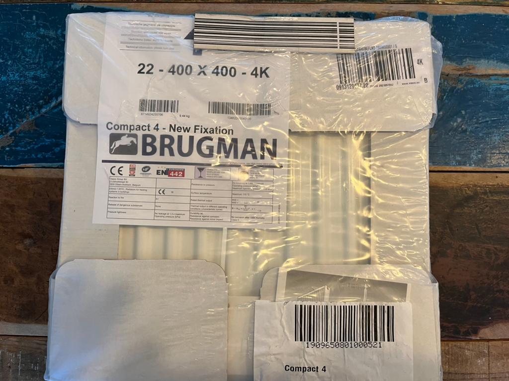 Nieuw Brugman Compact radiator 22-400-400 verwarming heater, Ophalen of Verzenden, Nieuw