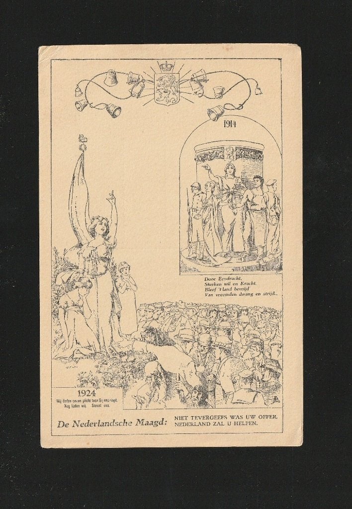 Ansichtkaart De Nederlandse Maagd 1914 1924 B09-10, Ophalen of Verzenden, Voor 1920, Ongelopen