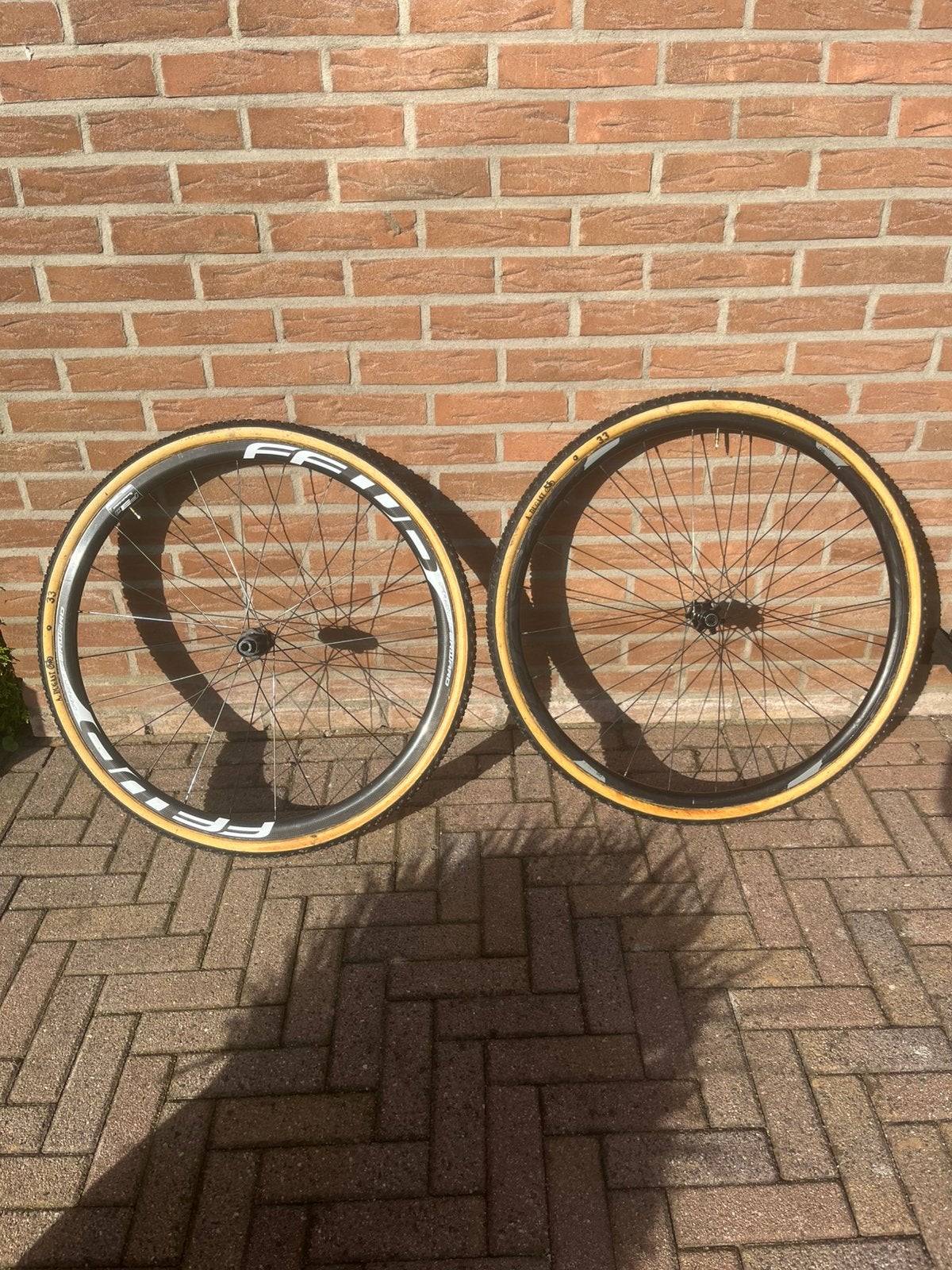 Cyclocross/veldritwielset met nieuwe A. Dugast tubes, Ophalen of Verzenden, Zo goed als nieuw