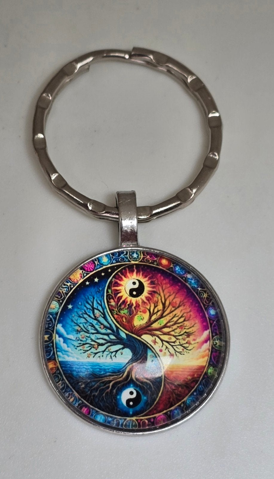 Sleutelhanger Yin Yang Levensboom, Ophalen of Verzenden, Nieuw, Overige typen