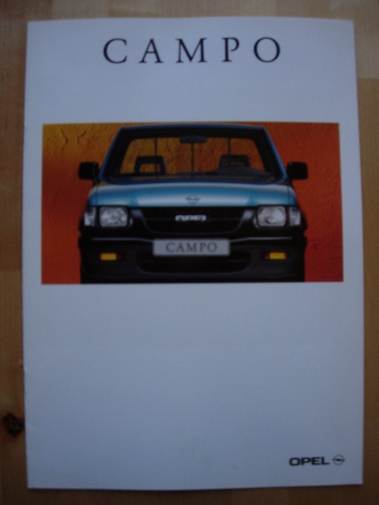 Opel Campo Brochure 1999 – Pickup Pick up, Opel, Zo goed als nieuw, Opel, Ophalen of Verzenden