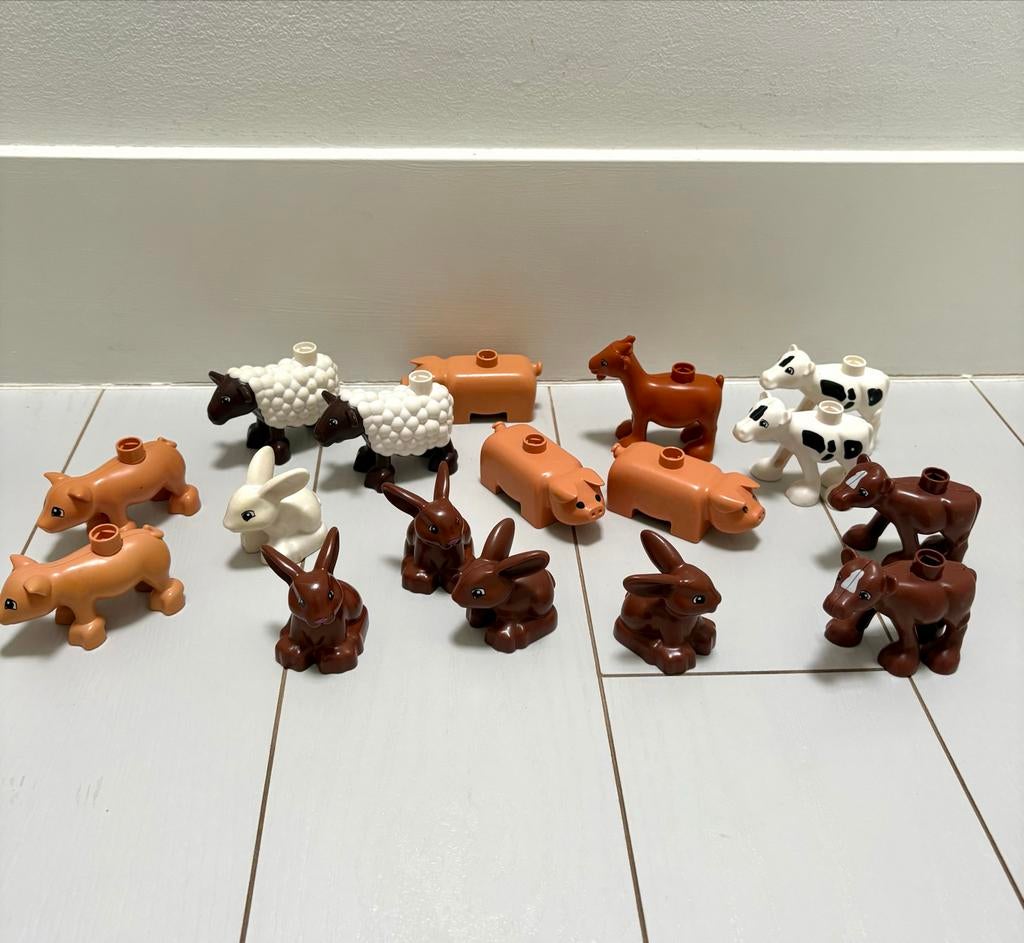 Grote collectie Duplo dieren - boerderij, safari, huisdieren, Kinderen en Baby's, Speelgoed | Duplo en Lego, Gebruikt, Overige thema's