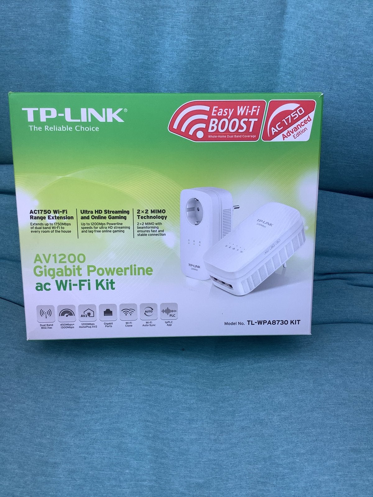 TP-Link AV1200 Gigabit Powerline ac Wi-Fi Kit TL-WPA8730 KIT, Ophalen, Zo goed als nieuw, Router