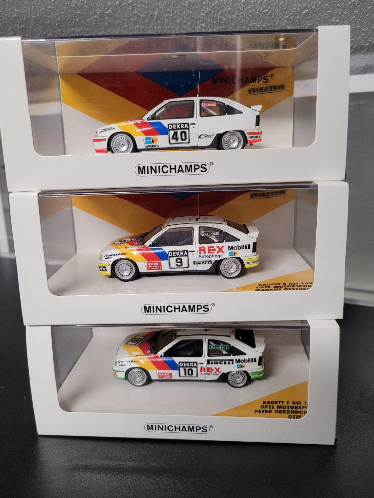 OPEL KADETT GSI DTM 1989 MINICHAMPS 1:43, Ophalen of Verzenden, Zo goed als nieuw, Auto, MiniChamps
