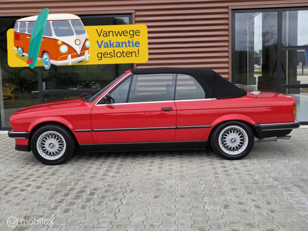 BMW 3-serie Cabrio 320i 6 cilinder e30 roestvrij originele s, Auto's, Achterwielaandrijving, Gebruikt, Leder, Bedrijf