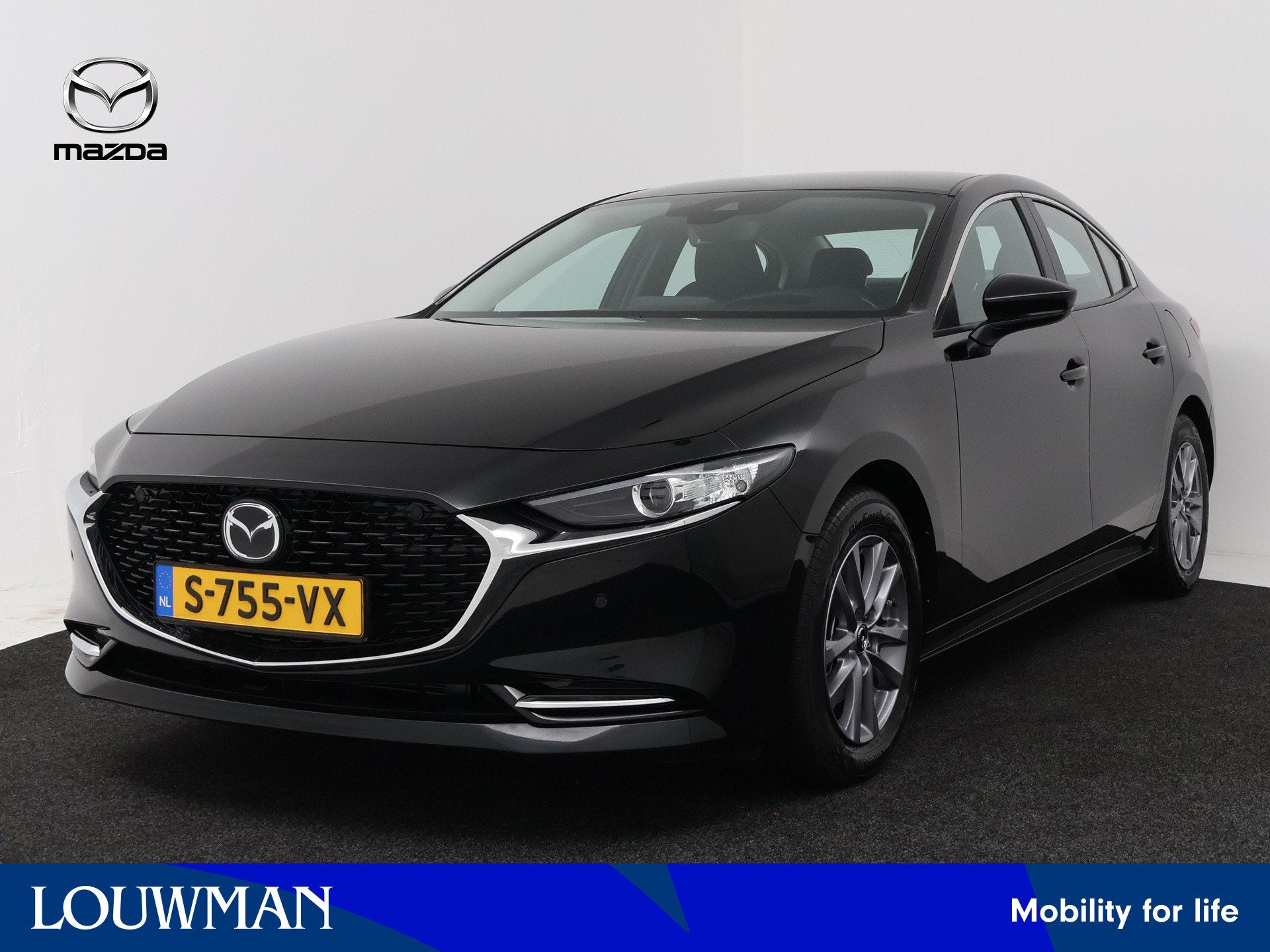 Mazda 3 2.0 e-SkyActiv-X M Hybrid 186 Comfort | Trekhaak | S, Auto's, Mazda, Voorwielaandrijving, Gebruikt, Zwart, Bedrijf