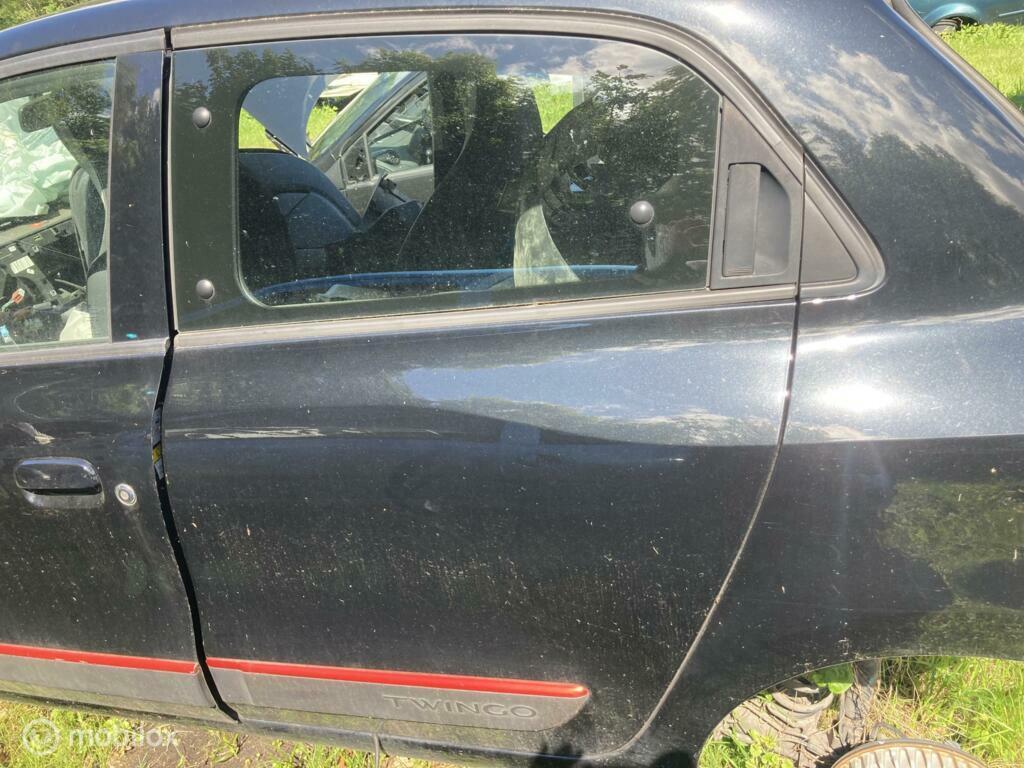 Achterdeur linksachter zwart Renault Twingo III ('14-'19), Auto-onderdelen, Gebruikt, Ophalen of Verzenden, Achter, Renault