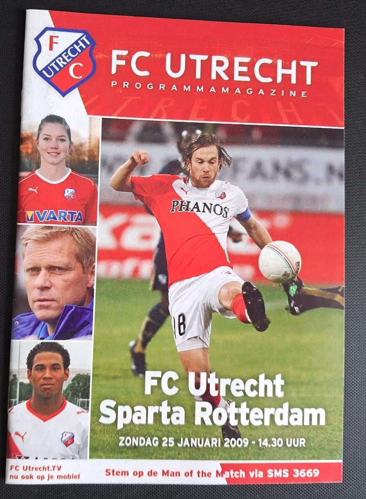 FC Utrecht - Sparta  2008/2009, Verzamelen, Ophalen of Verzenden, Zo goed als nieuw, F.C. Utrecht, Boek of Tijdschrift