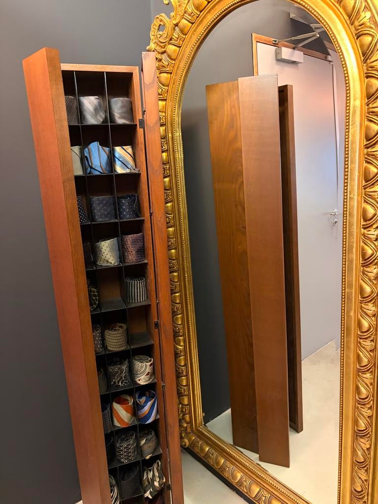 Unieke houten stropdassenkast - Handgemaakt, Huis en Inrichting, Kasten | Overige, Gebruikt, Ophalen