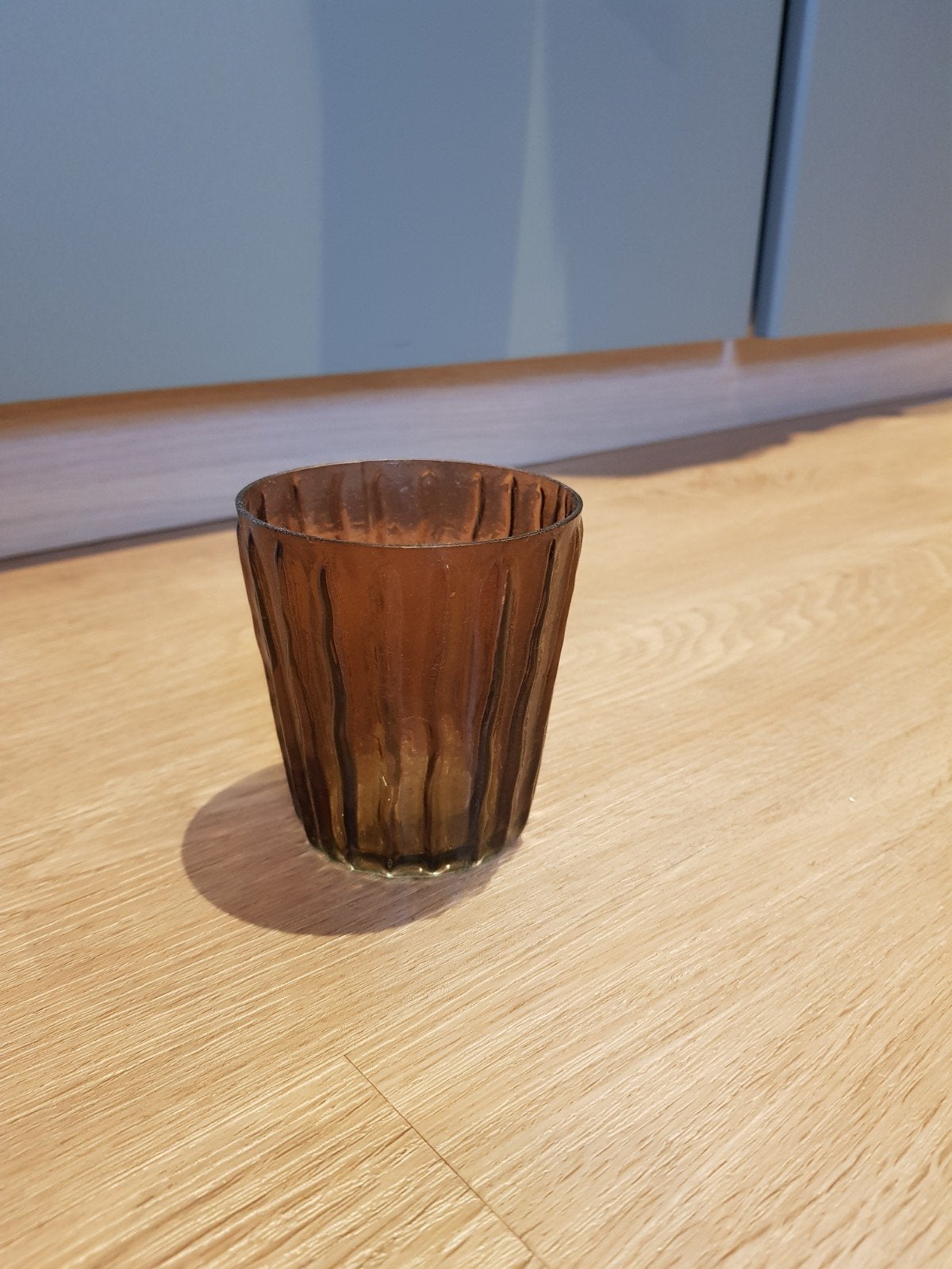Waxinelichthouder, Bruin, 8 cm, Waxinelichthouder, Ophalen of Verzenden