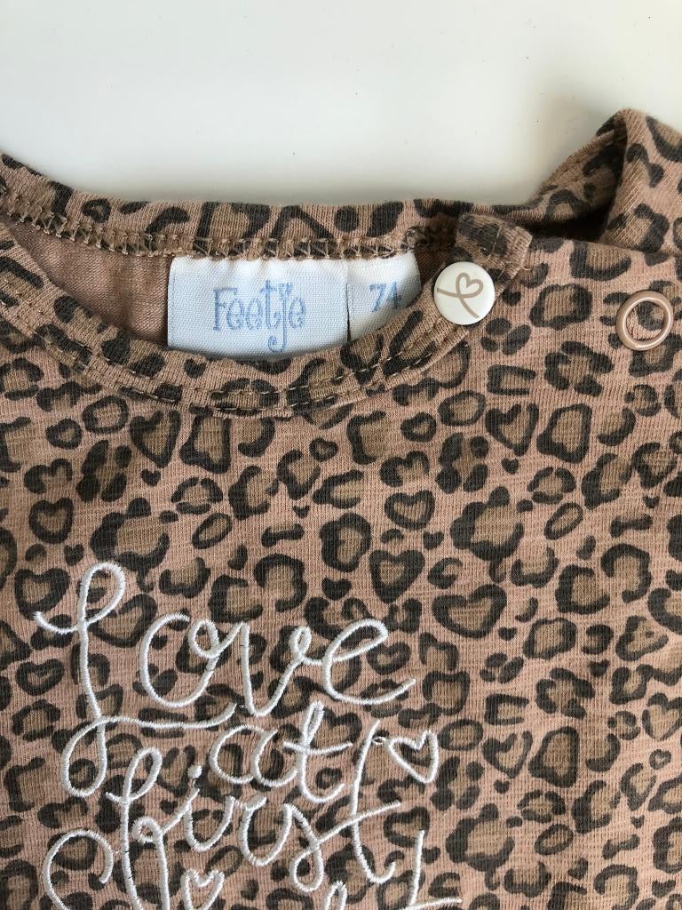 Mouwloos shirt met tijgerprint Feetje maat 74 NIEUW, Meisje, Nieuw, Ophalen of Verzenden, Feetje
