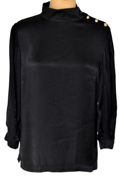 Stella Nova top, satijn truitje, topje, zwart, Mt. M, Maat 38/40 (M), Verzenden, Zwart, Stella Nova
