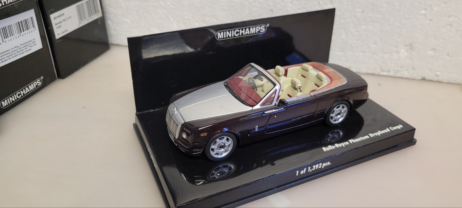 Minichamps Rolls Royce Phantom Drophead Coupe, Ophalen of Verzenden, Zo goed als nieuw, Auto, MiniChamps