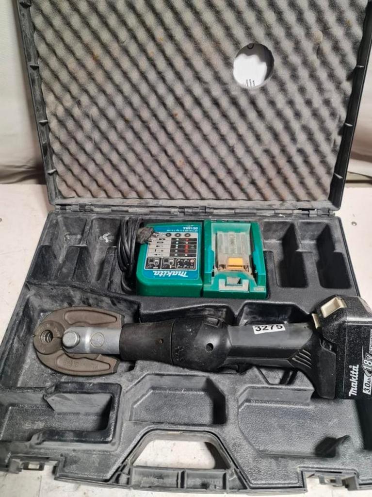 Henco accu perstang mini 2 incl 1 bek 16mm + accu in koffer, Ophalen of Verzenden, Henco, N.v.t, N.v.t
