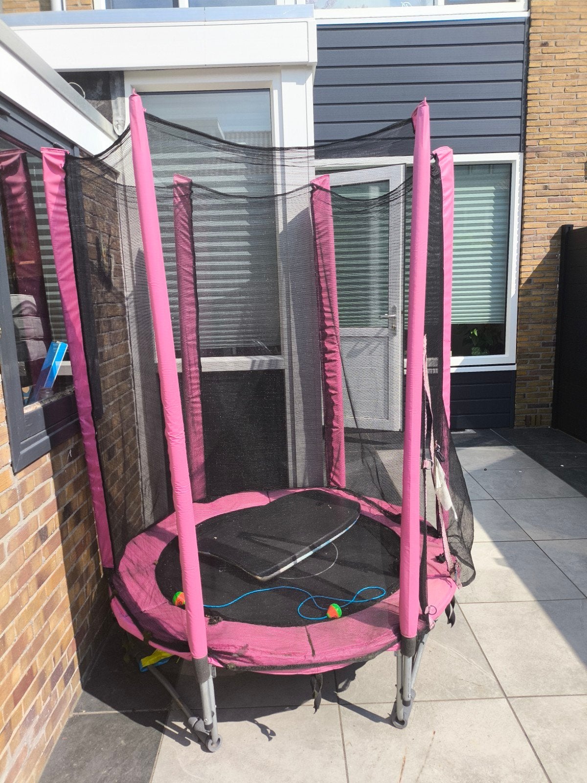 Trampoline met valnet van merk plum, Ophalen, Zo goed als nieuw