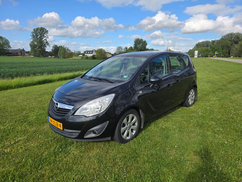 Opel Meriva navi + pano 1.4 Turbo 88KW 2012 Zwart niewe apk!, Auto's, Opel, Particulier, Meriva, Benzine, B, MPV, Handgeschakeld