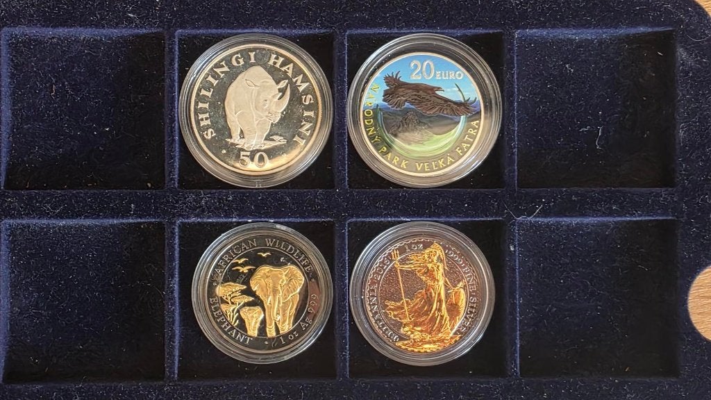 TANZANIA/BRITTANIA/SLOVENIE, WWF 4 X ONE OUNCE SILVER PROOF, Postzegels en Munten, Verzenden, Zilver