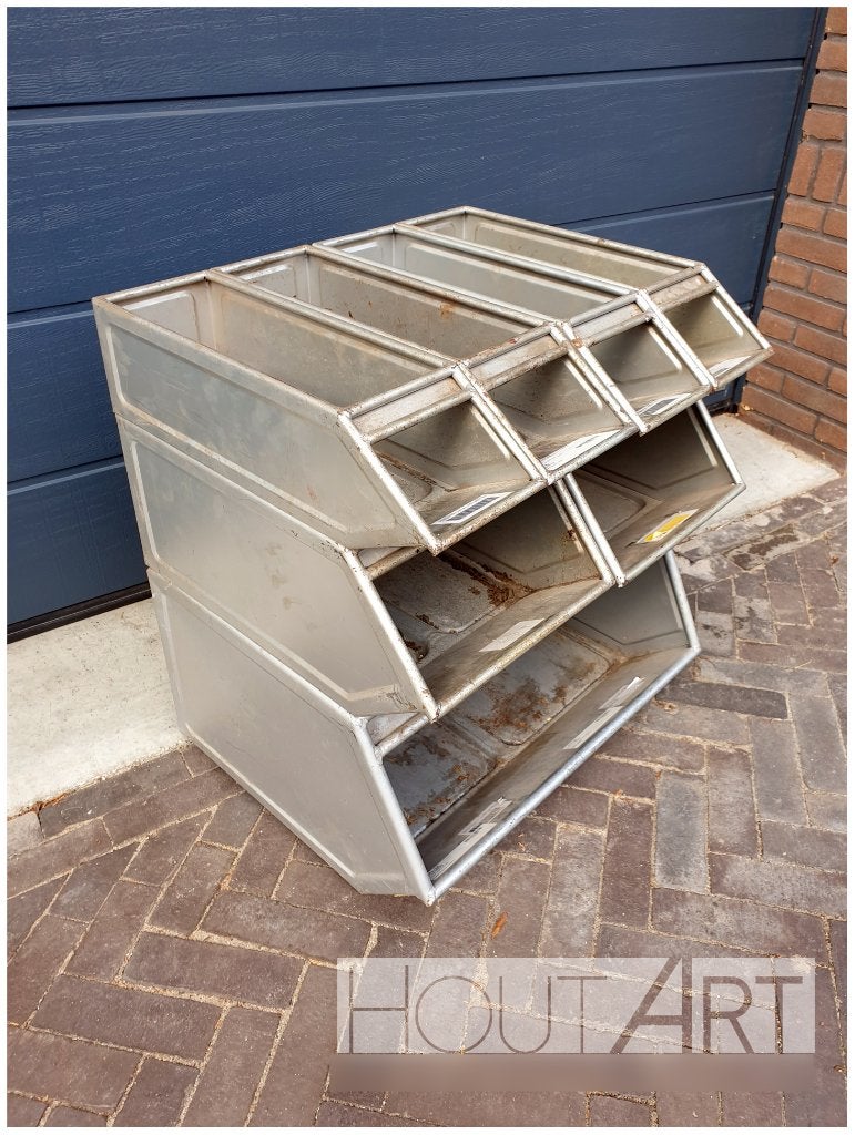 Stalen bak / industriele bak klein, Doe-het-zelf en Verbouw, Kratten en Dozen, 100 cm of meer, 60 cm of meer, Info@hout-art.nl