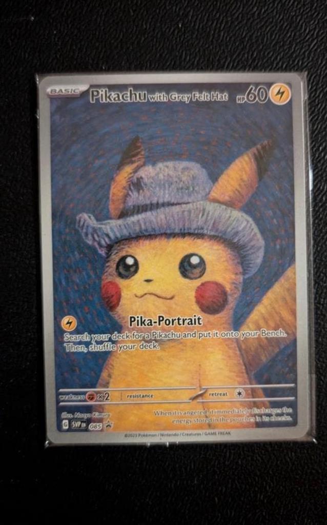 Gezocht pikachu van gogh, Ophalen of Verzenden, Zo goed als nieuw, Losse kaart, Foil